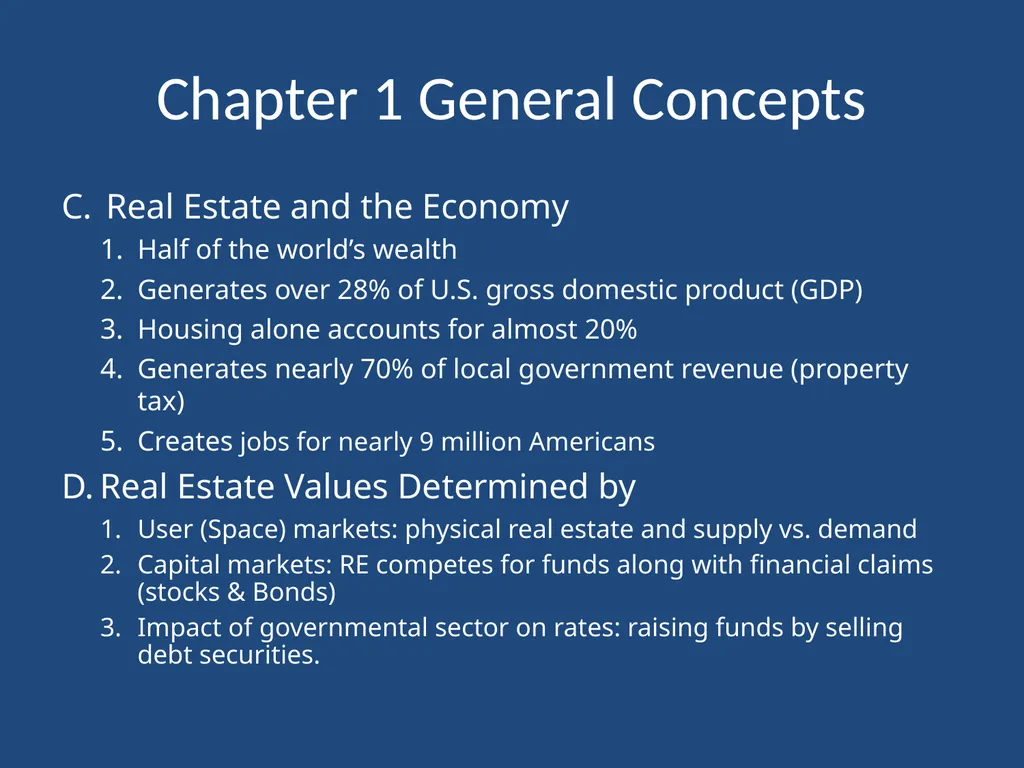 Chapter 1 The Nature of Real Estate and Real - slide 12 of 24