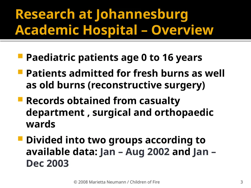 Burn injuries in children Statistics Record - slide 3 of 18