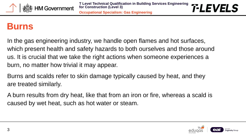 Occupational Specialism: Gas Engineering K1.1 - slide 3 of 14