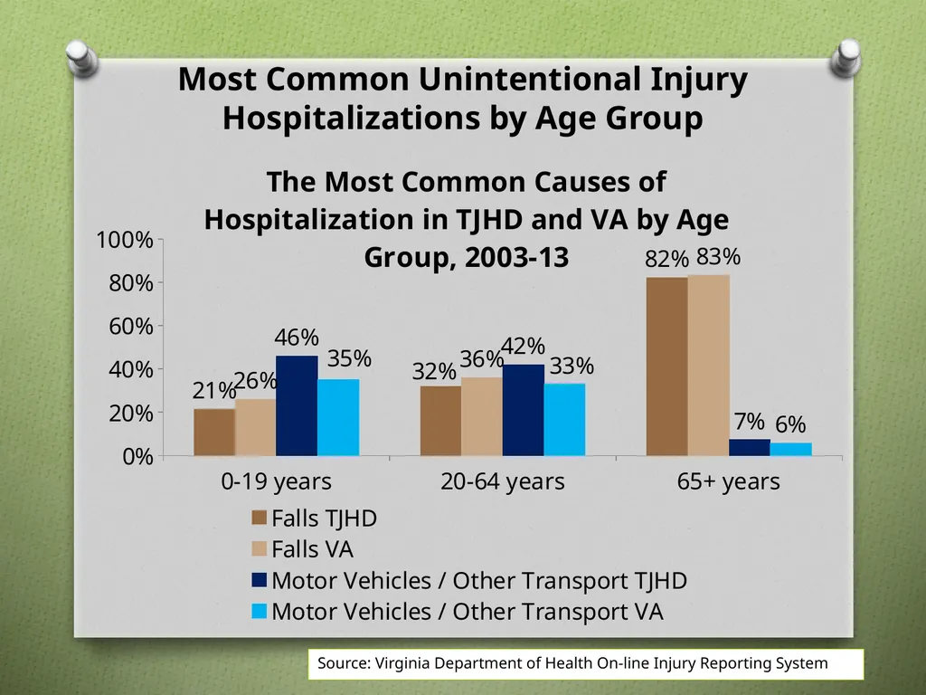 Unintentional Injury Injury Hospitalizations by - slide 4 of 13