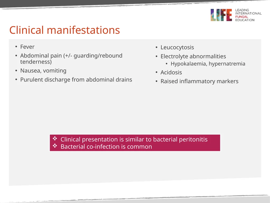 Intra-Abdominal Candidiasis, Candida peritonitis - slide 8 of 15