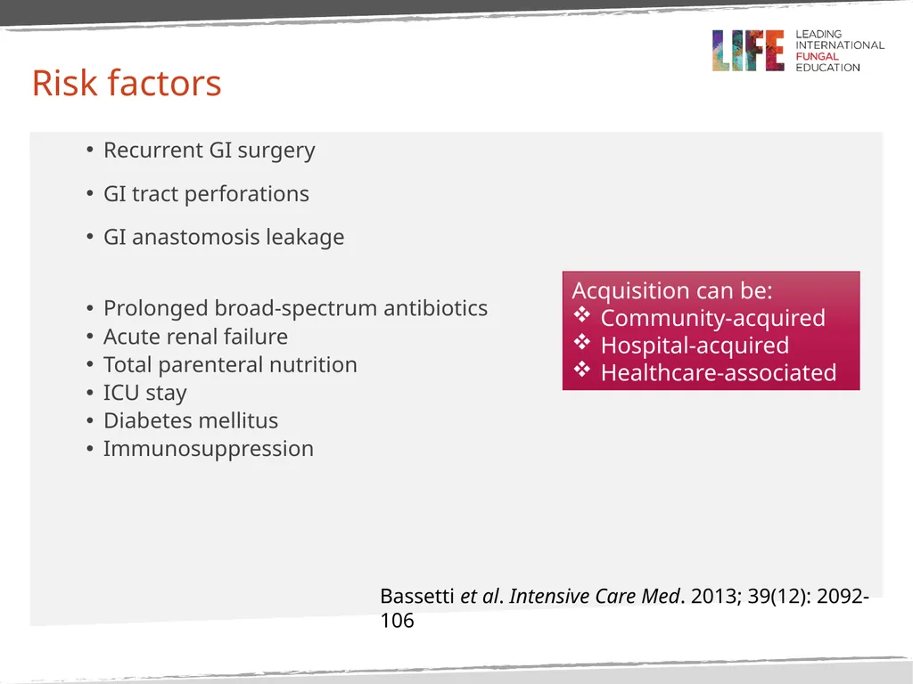 Intra-Abdominal Candidiasis, Candida peritonitis - slide 6 of 15