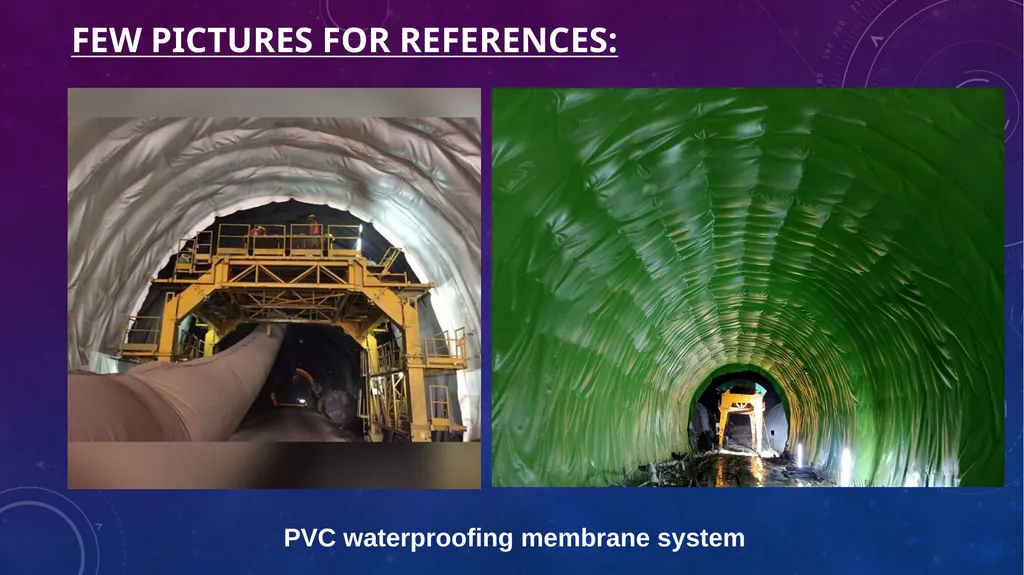 Geotextile & PVC MEMBRANE for TUNNEL Waterproofing - slide 11 of 12