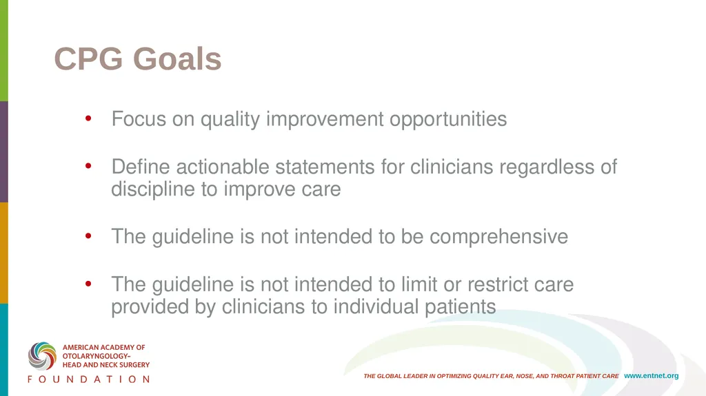 AAO-HNSF Clinical Practice Guideline: Bell’s Palsy - slide 7 of 48
