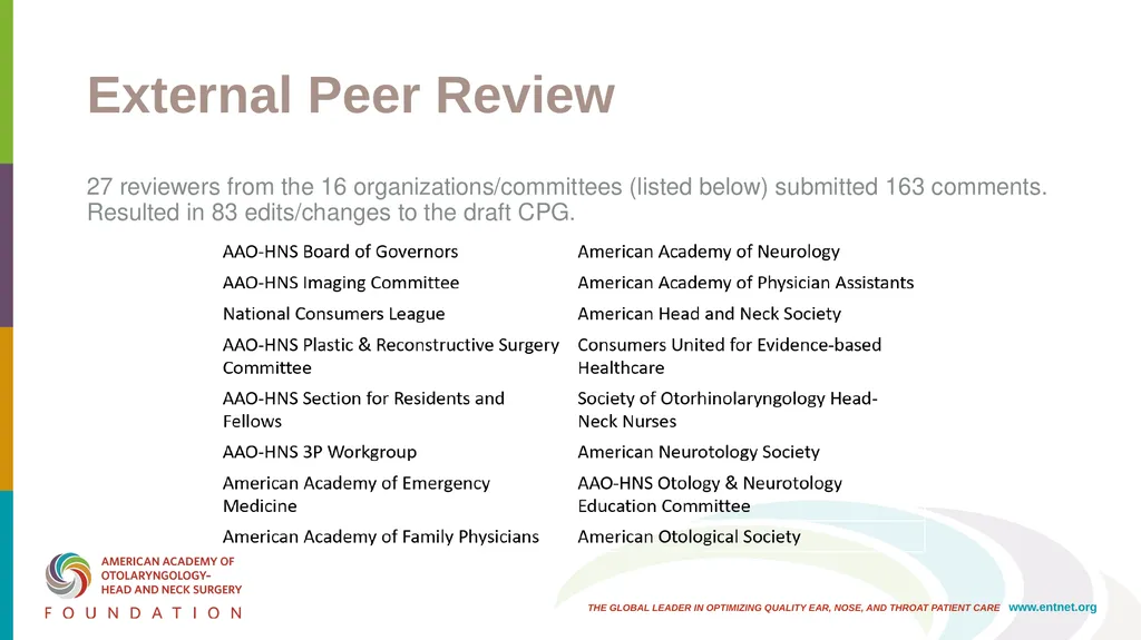 AAO-HNSF Clinical Practice Guideline: Bell’s Palsy - slide 10 of 48