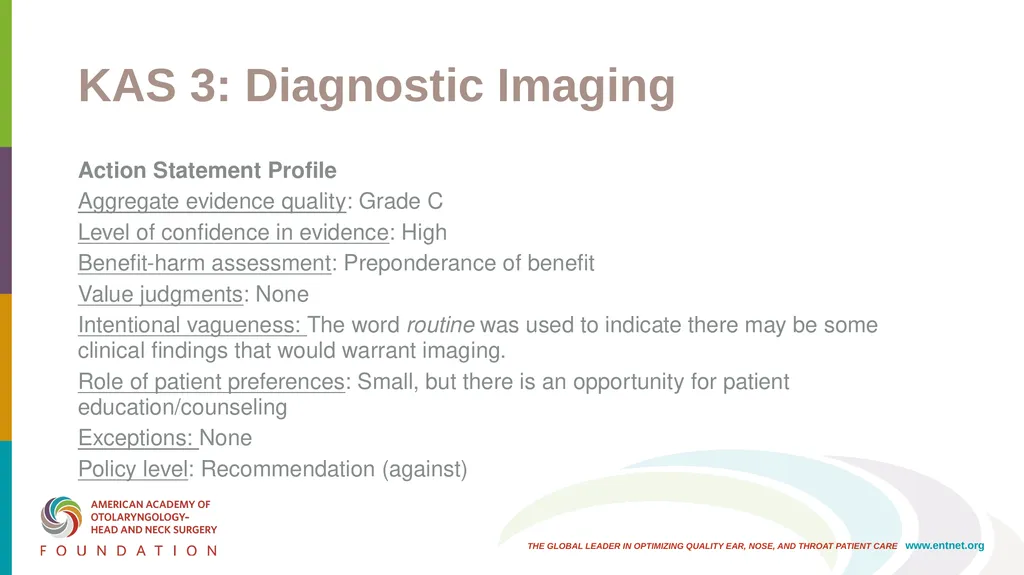 AAO-HNSF Clinical Practice Guideline: Bell’s Palsy - slide 19 of 48