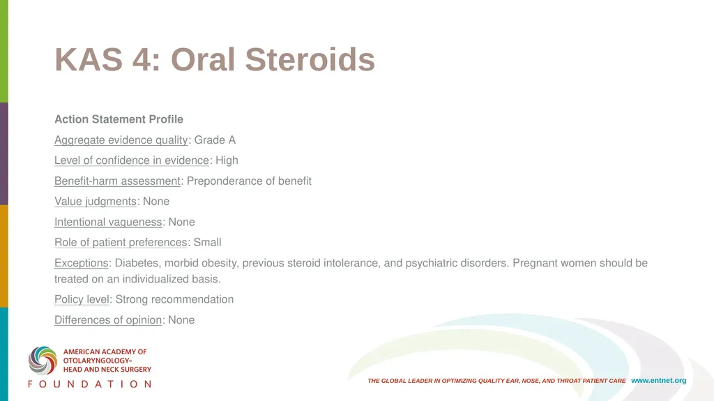 AAO-HNSF Clinical Practice Guideline: Bell’s Palsy - slide 21 of 48