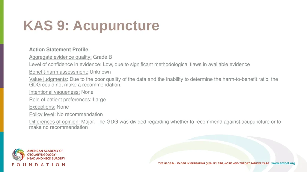 AAO-HNSF Clinical Practice Guideline: Bell’s Palsy - slide 36 of 48
