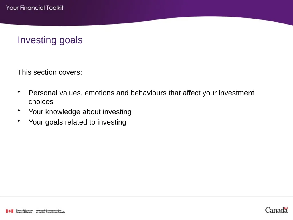 Investing Agenda Start time: _____ Break time: - slide 6 of 42