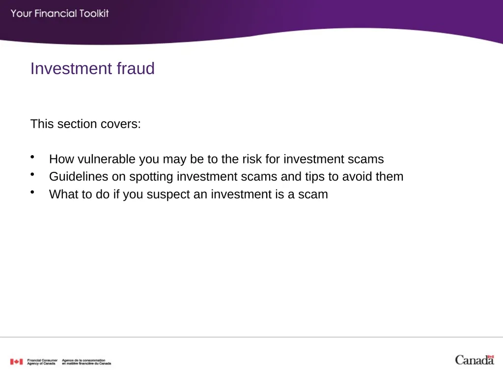 Investing Agenda Start time: _____ Break time: - slide 35 of 42
