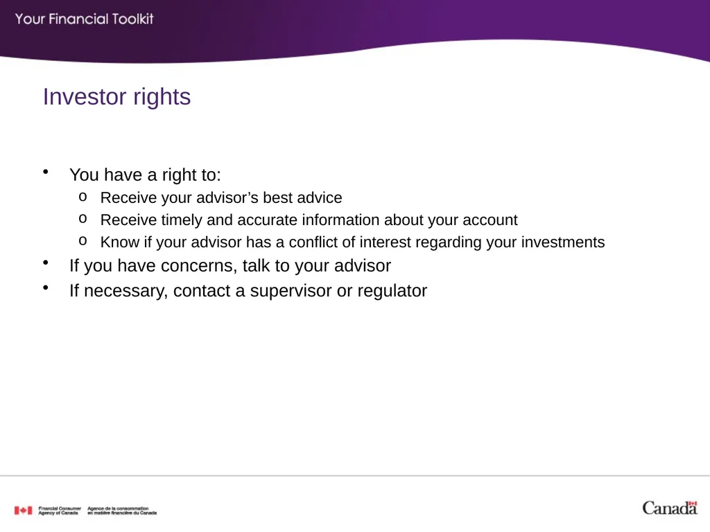 Investing Agenda Start time: _____ Break time: - slide 31 of 42