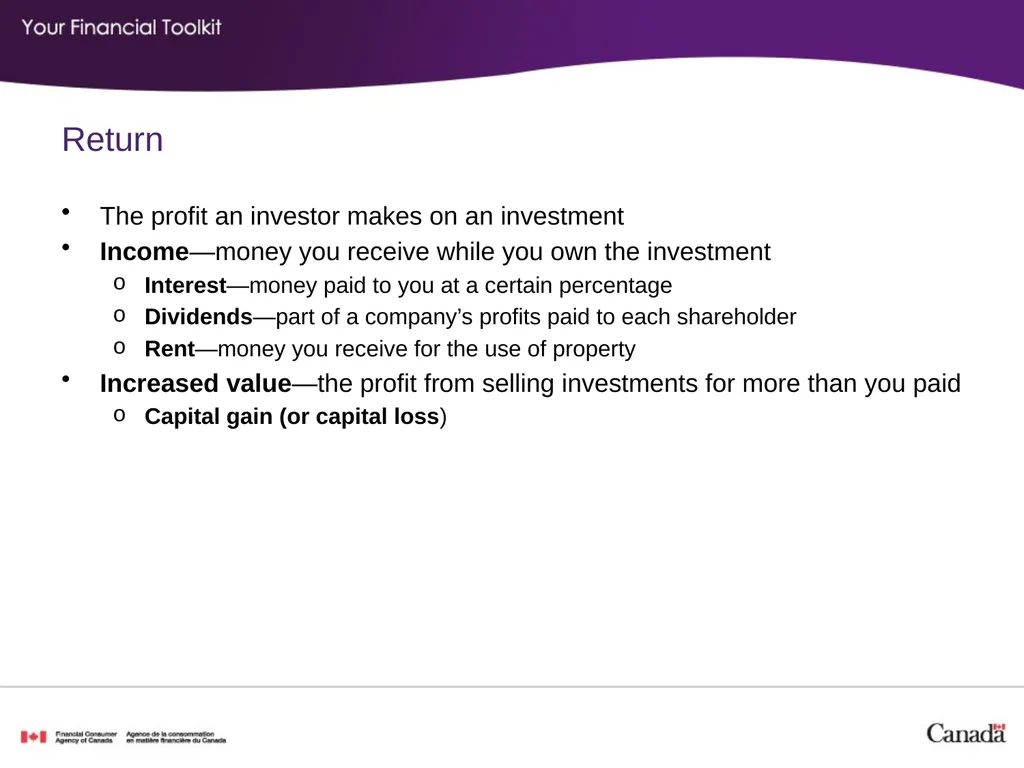 Investing Agenda Start time: _____ Break time: - slide 15 of 42
