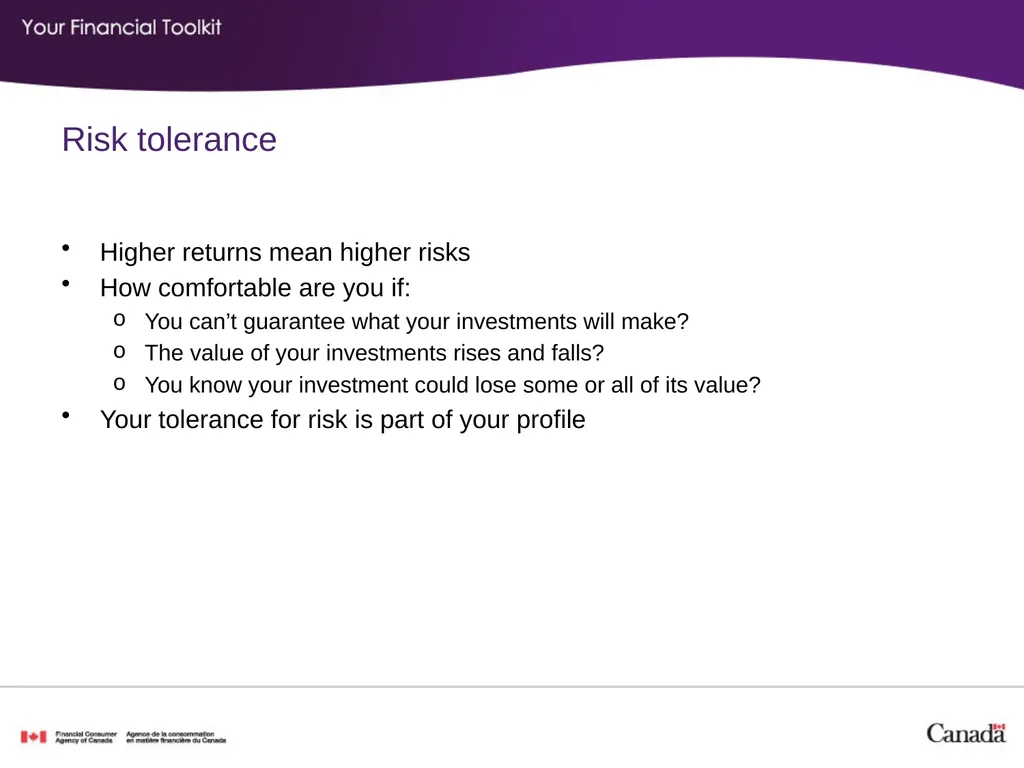 Investing Agenda Start time: _____ Break time: - slide 9 of 42
