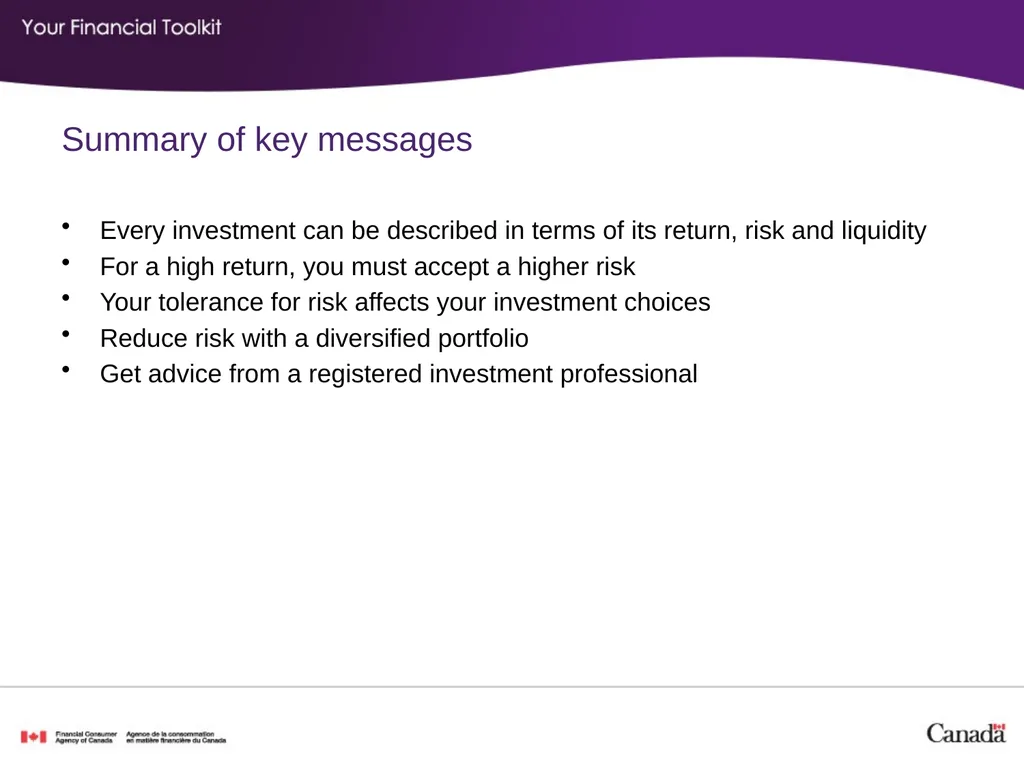 Investing Agenda Start time: _____ Break time: - slide 21 of 42