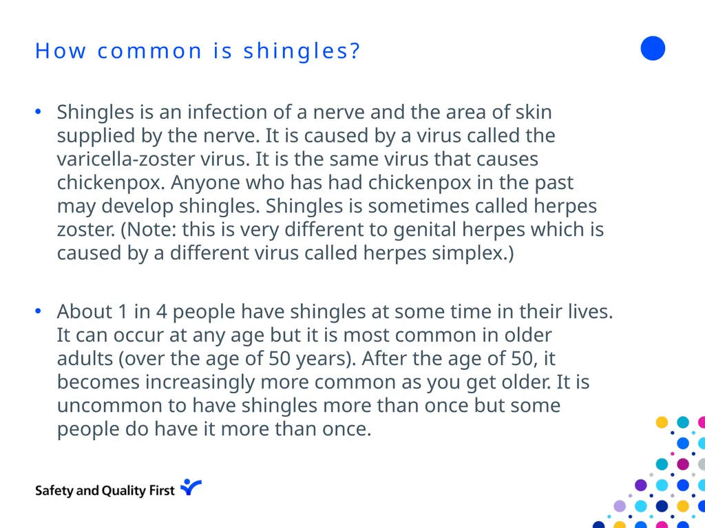 Shingles June 2022 Clair Stokes Infection - slide 11 of 24
