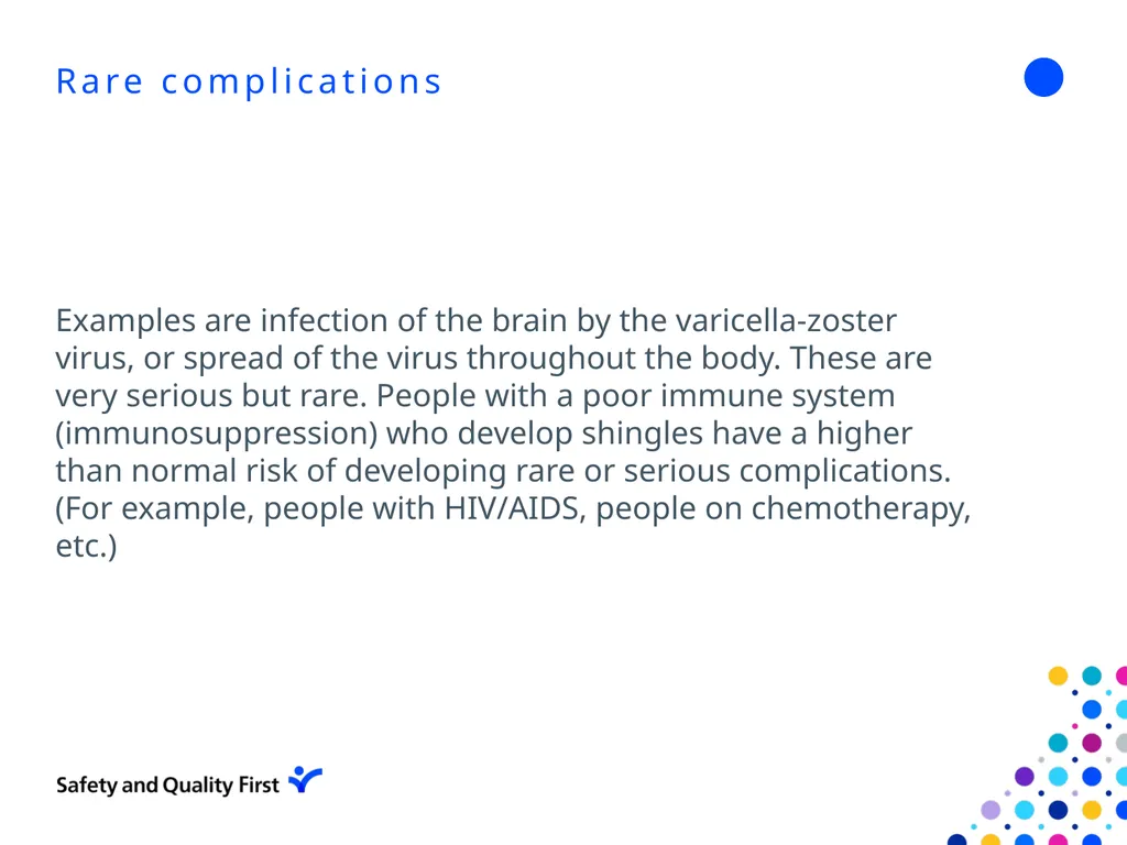 Shingles June 2022 Clair Stokes Infection - slide 21 of 24
