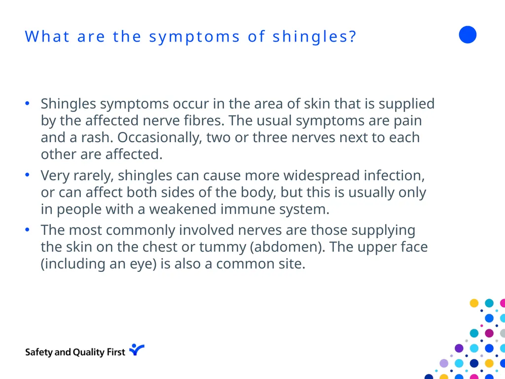 Shingles June 2022 Clair Stokes Infection - slide 4 of 24