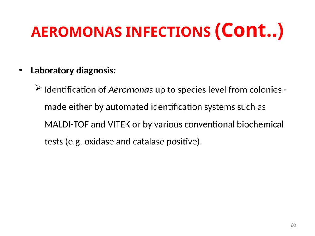 Cholera, Halophilic Vibrio and Aeromonas - slide 60 of 61