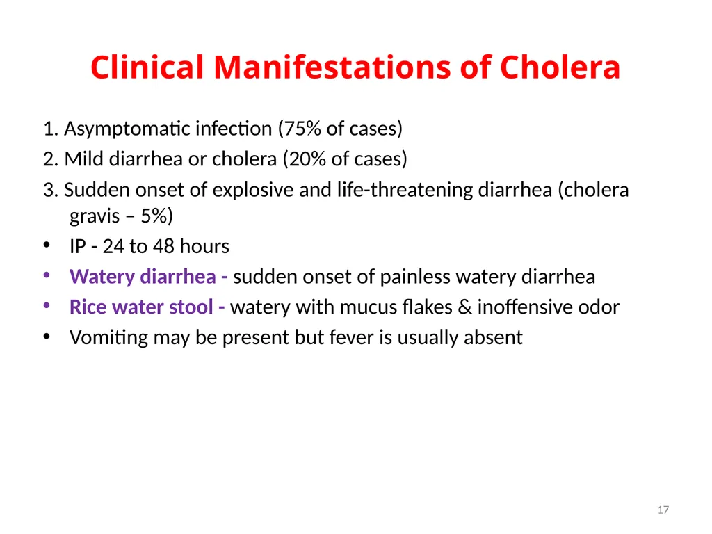 Cholera, Halophilic Vibrio and Aeromonas - slide 17 of 61