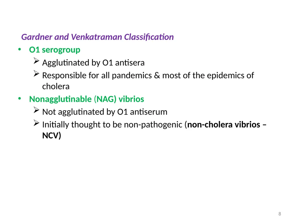 Cholera, Halophilic Vibrio and Aeromonas - slide 8 of 61