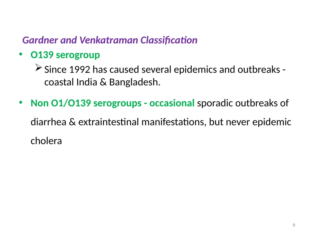 Cholera, Halophilic Vibrio and Aeromonas - slide 9 of 61
