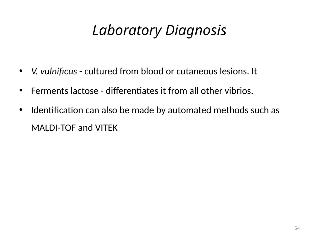 Cholera, Halophilic Vibrio and Aeromonas - slide 54 of 61