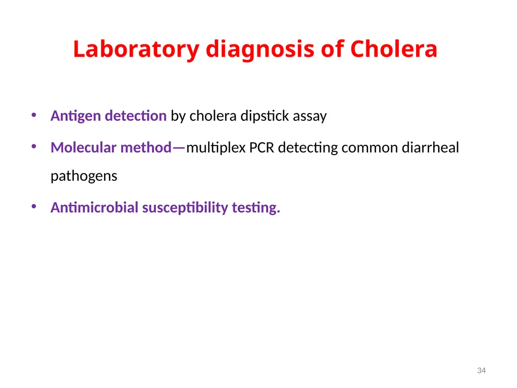Cholera, Halophilic Vibrio and Aeromonas - slide 34 of 61