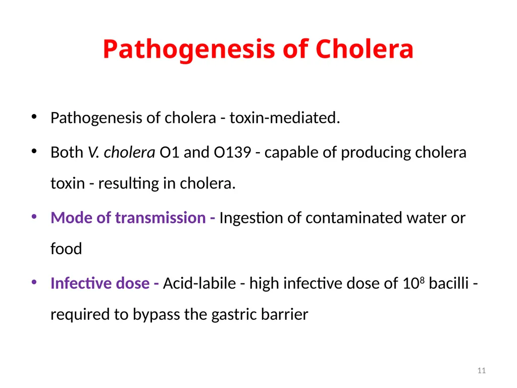 Cholera, Halophilic Vibrio and Aeromonas - slide 11 of 61