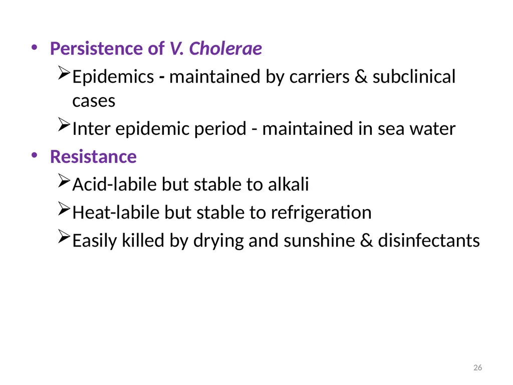 Cholera, Halophilic Vibrio and Aeromonas - slide 26 of 61