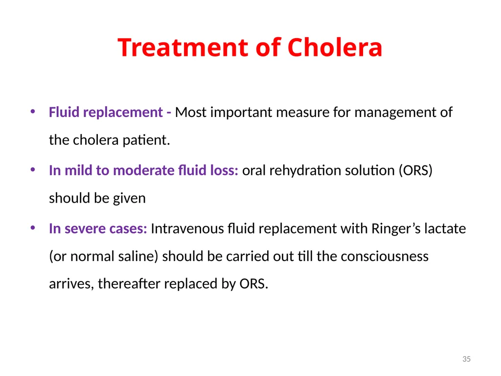Cholera, Halophilic Vibrio and Aeromonas - slide 35 of 61