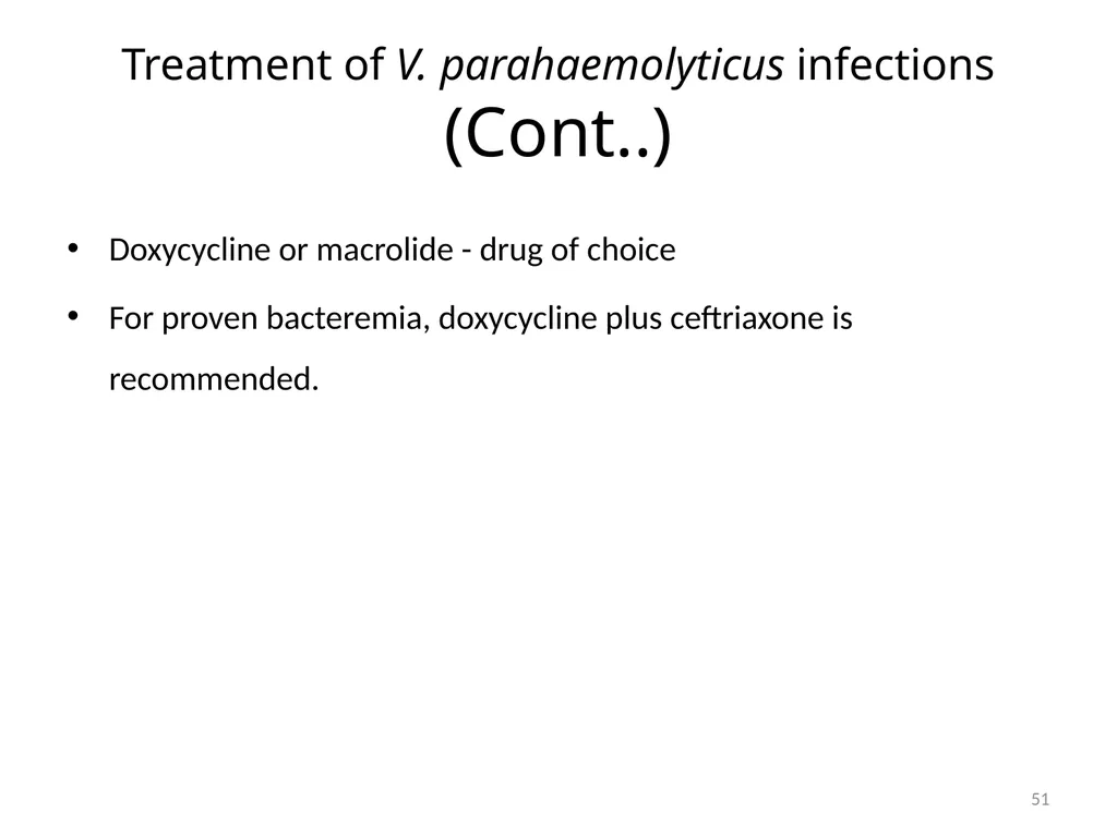 Cholera, Halophilic Vibrio and Aeromonas - slide 51 of 61