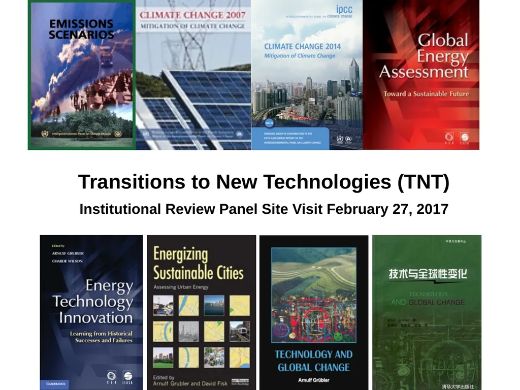 Transitions to New Technologies (TNT)