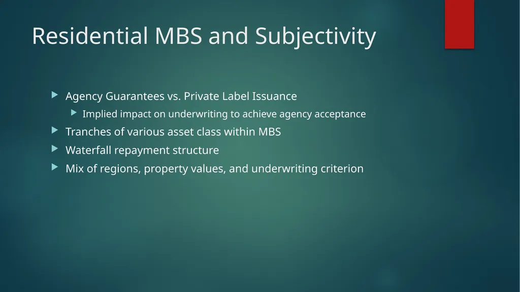 Subjective Real Estate Valuation G. Jason Goddard - slide 9 of 25