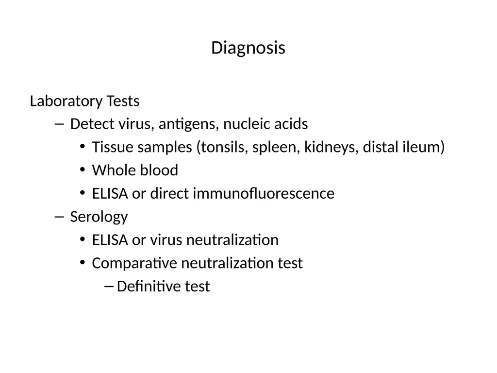 SWINE FEVER (Hog Cholera) Synonym:- Hog cholera - slide 17 of 18