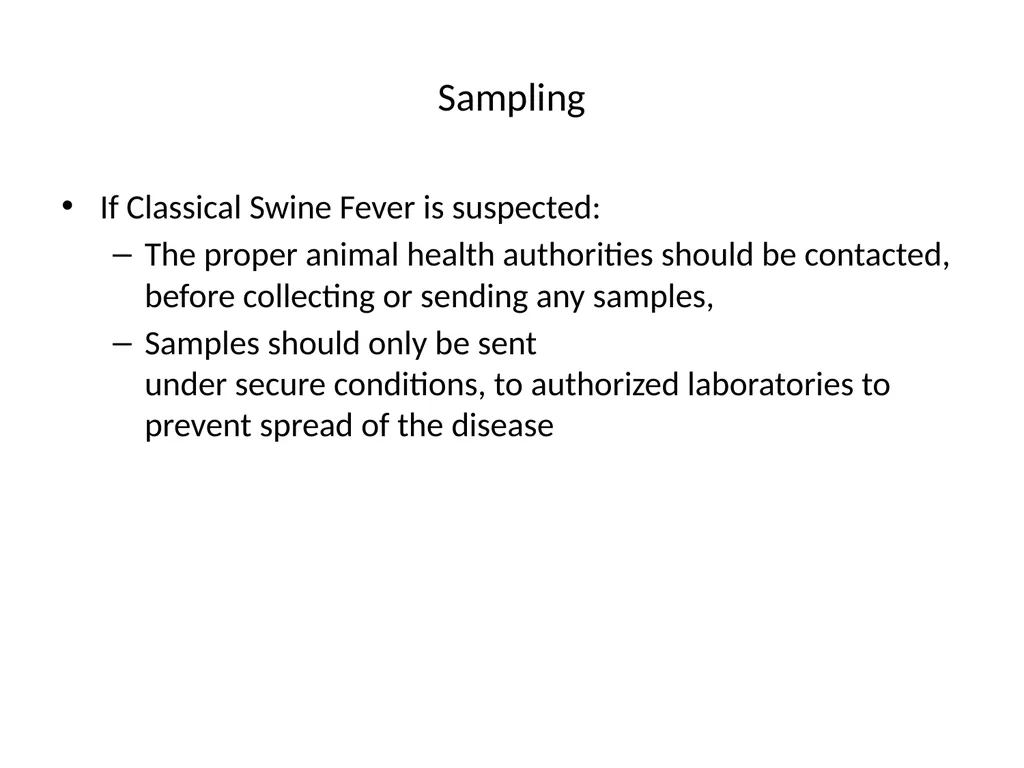 SWINE FEVER (Hog Cholera) Synonym:- Hog cholera - slide 16 of 18