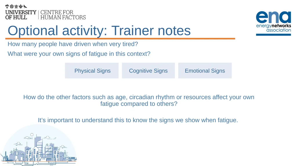 Introduction to Work-Related Fatigue Unit 3: The - slide 26 of 29