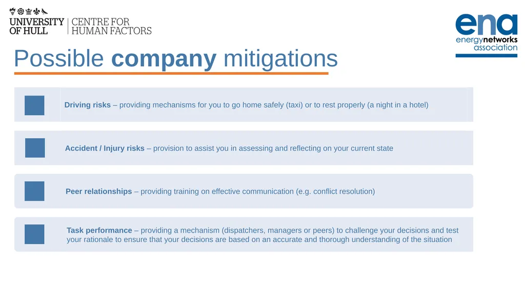 Introduction to Work-Related Fatigue Unit 3: The - slide 17 of 29