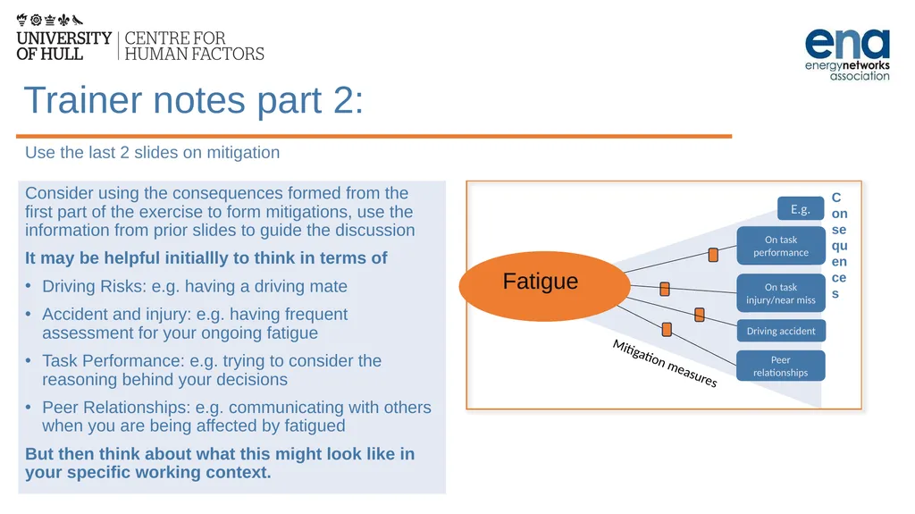 Introduction to Work-Related Fatigue Unit 3: The - slide 19 of 29