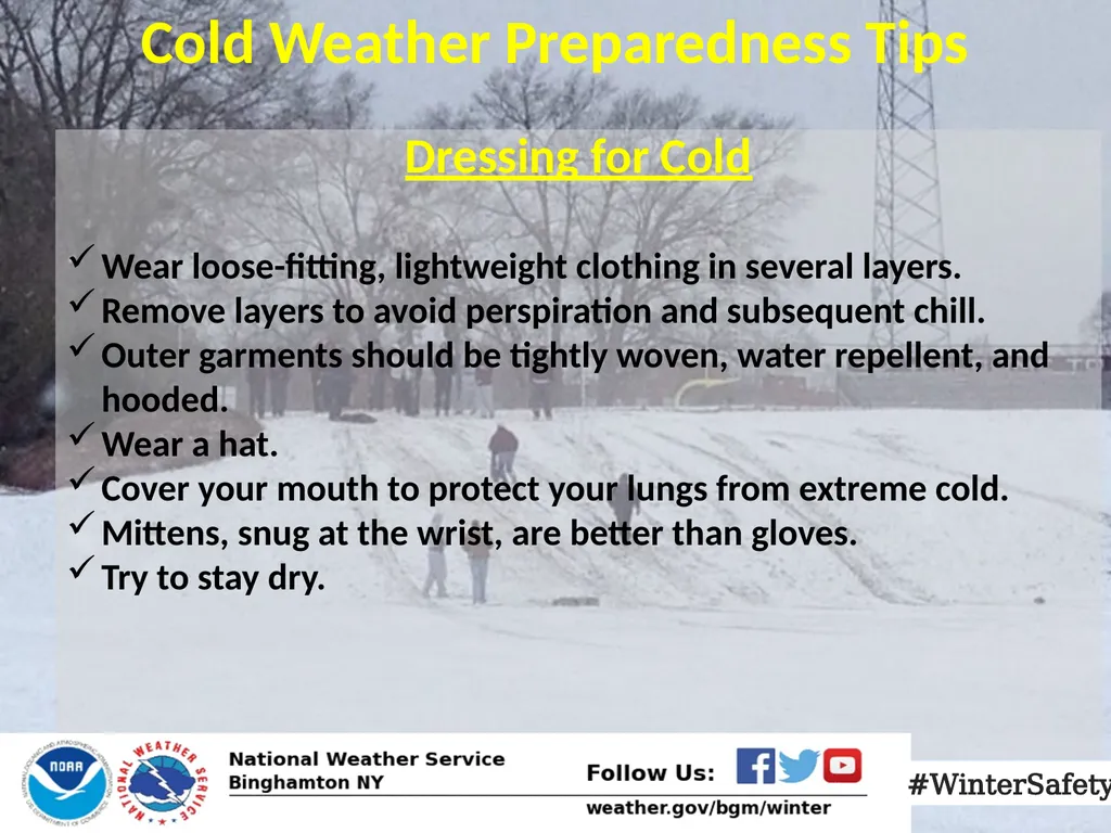 Cold Impacts & Preparedness Potential Impacts - slide 5 of 7