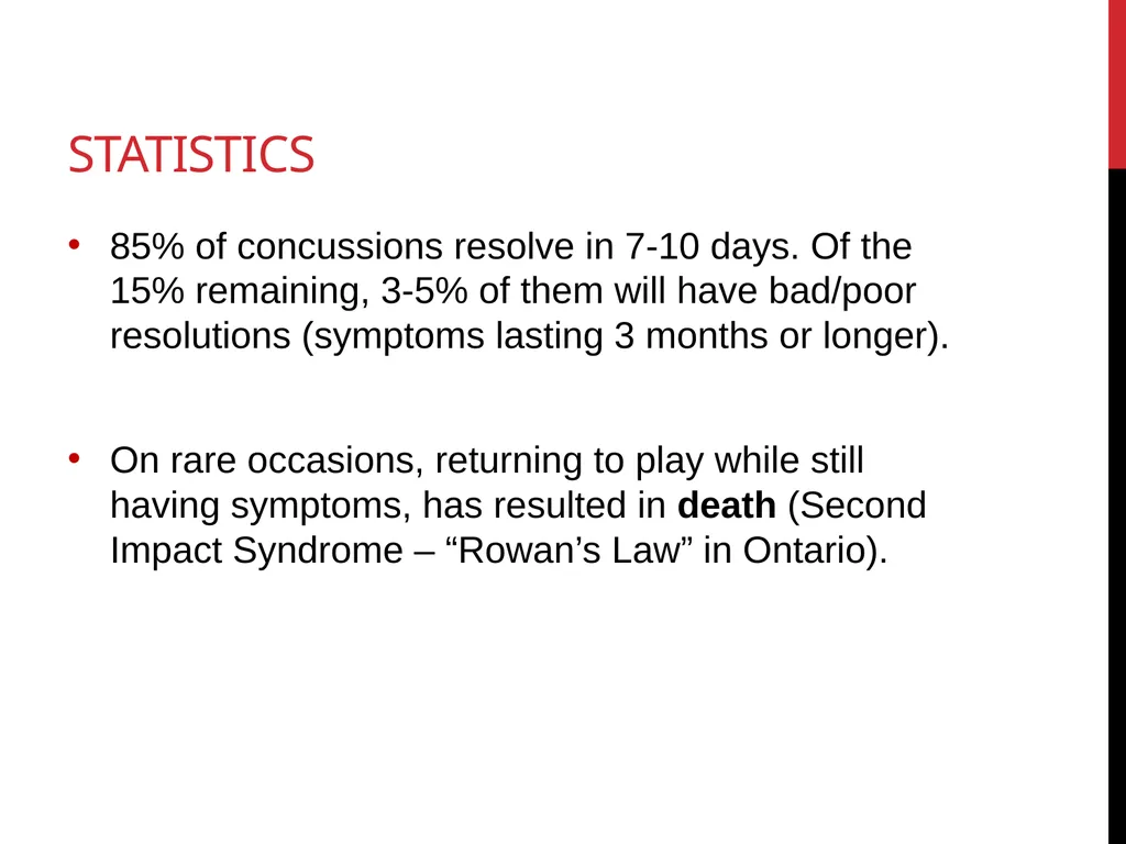 Concussion Awareness & Education University of - slide 17 of 27