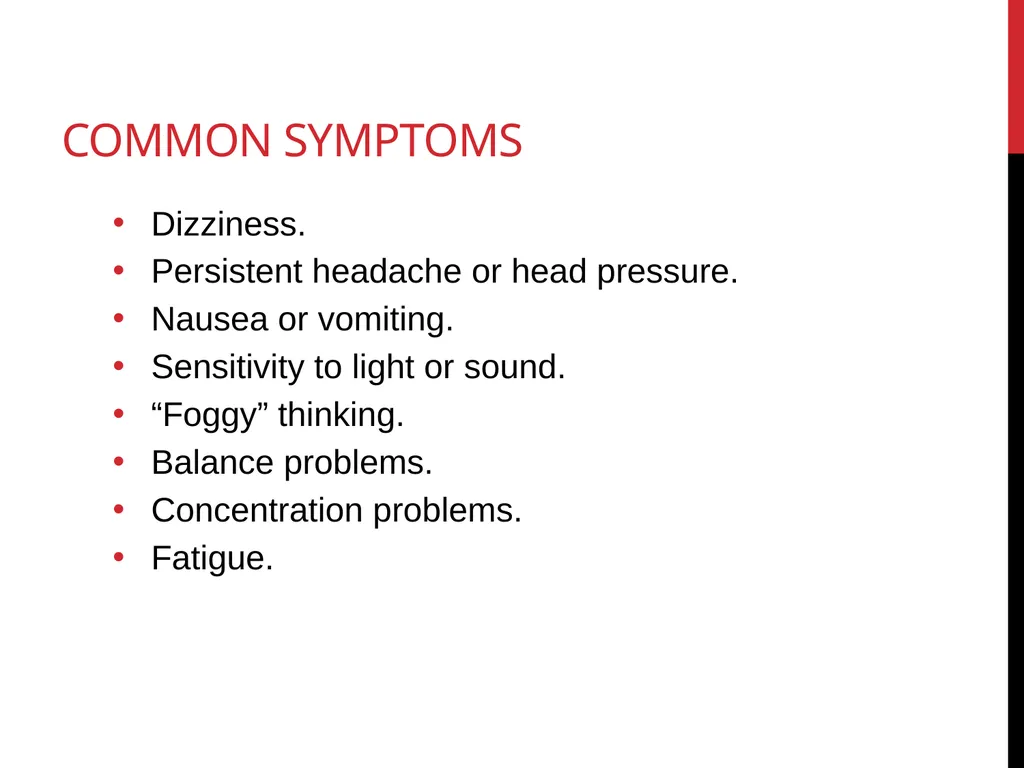 Concussion Awareness & Education University of - slide 8 of 27