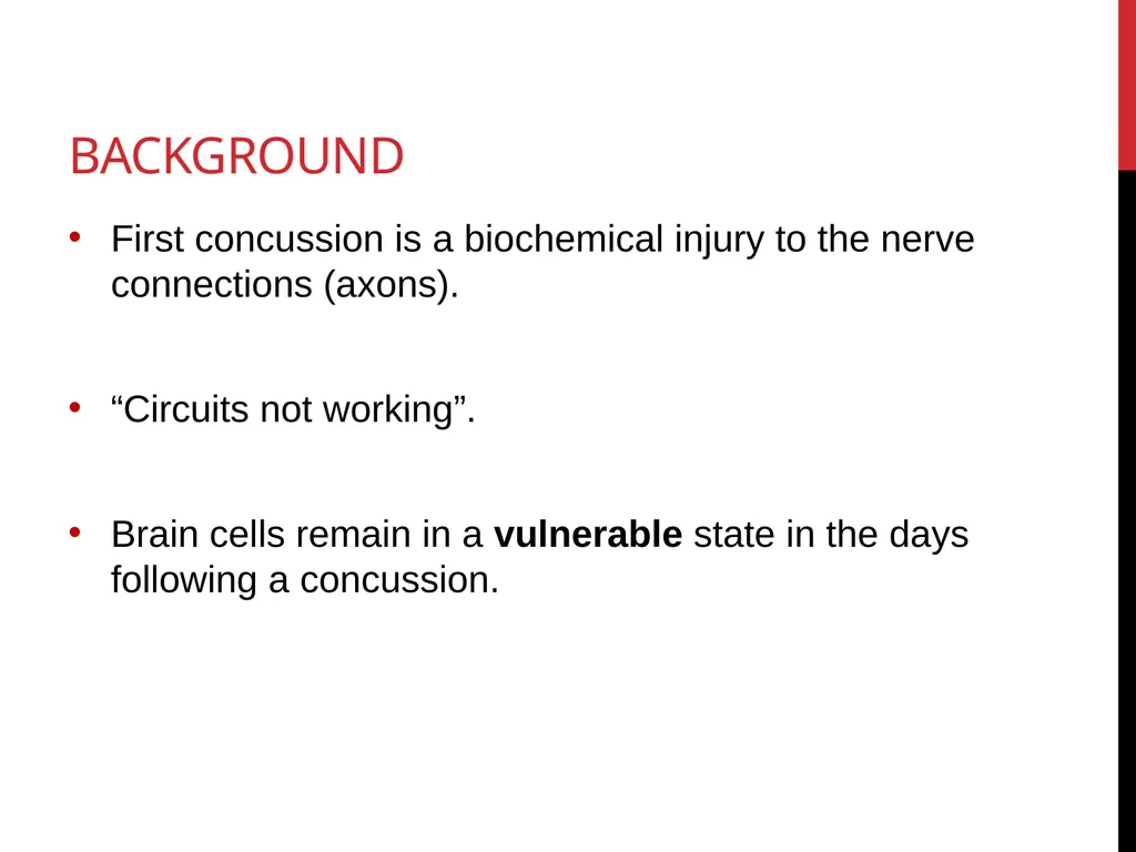 Concussion Awareness & Education University of - slide 4 of 27