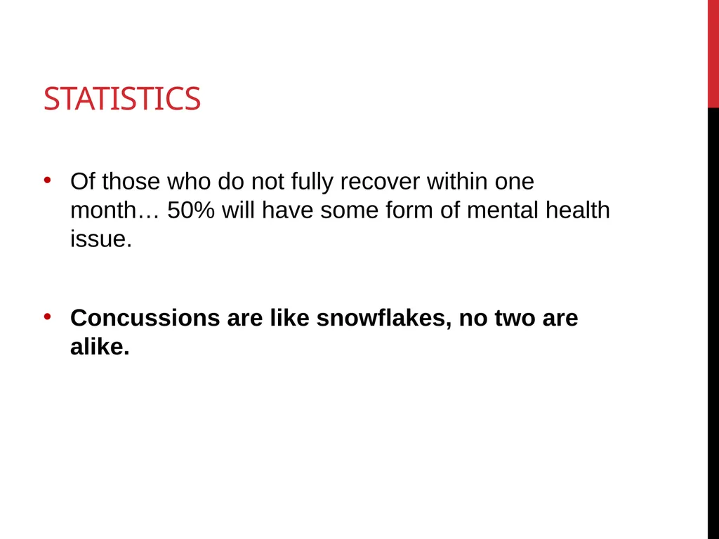 Concussion Awareness & Education University of - slide 18 of 27