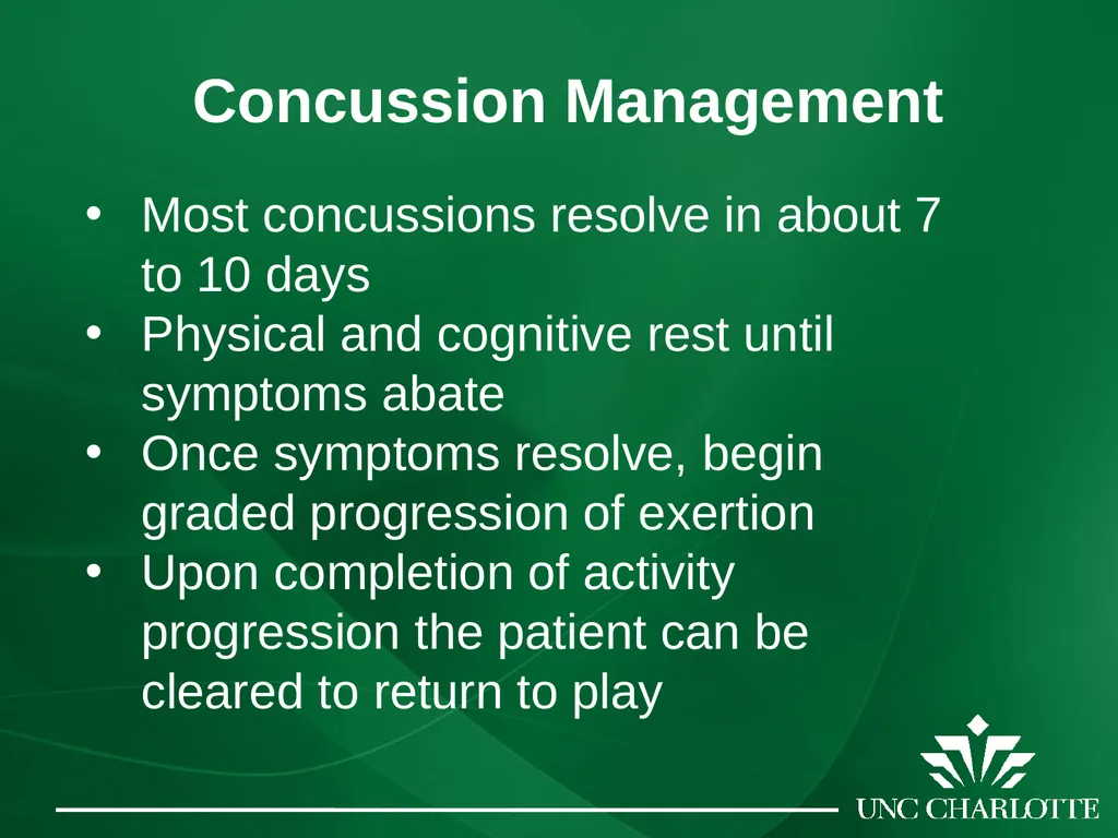 Concussions: From the Field to the Classroom - slide 14 of 18