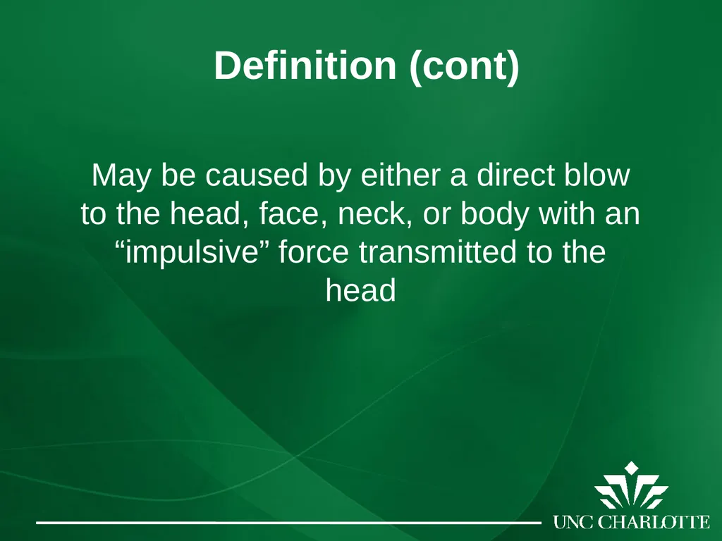 Concussions: From the Field to the Classroom - slide 5 of 18