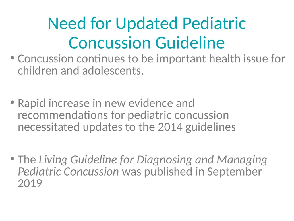 LIVING GUIDELINE FOR DIAGNOSING AND MANAGING - slide 4 of 12