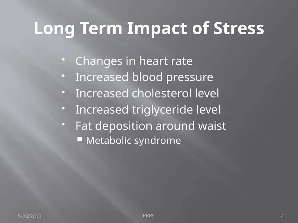 Stress and your heart Beth Kalicki Heli J. Roy, - slide 7 of 14