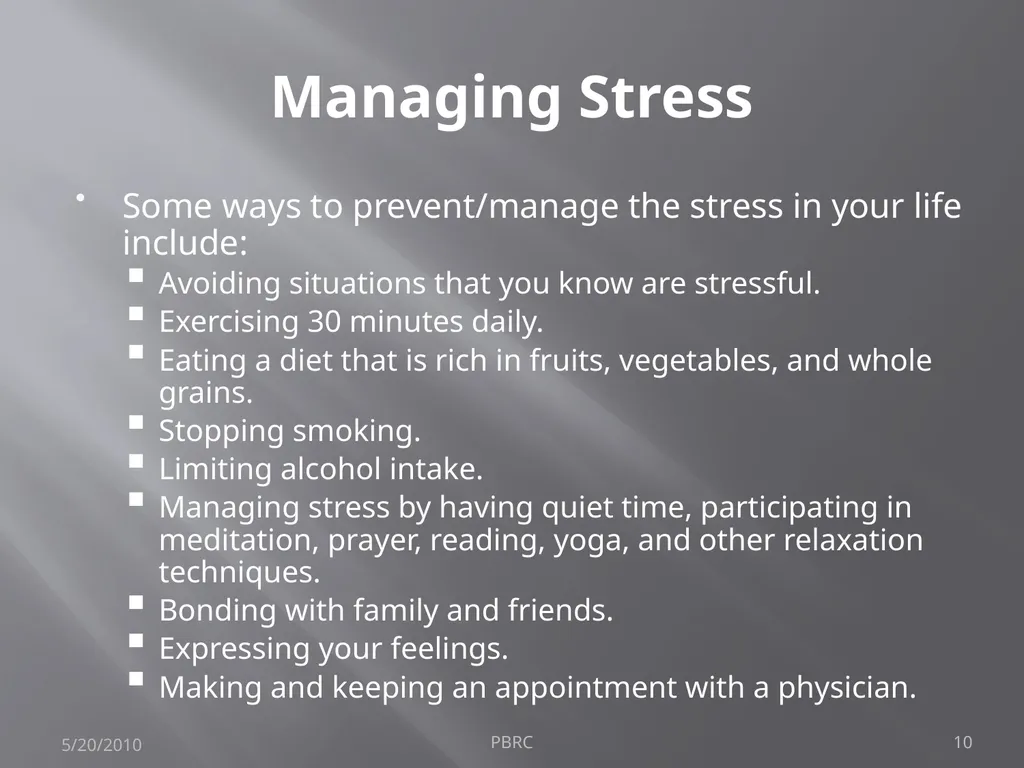 Stress and your heart Beth Kalicki Heli J. Roy, - slide 10 of 14