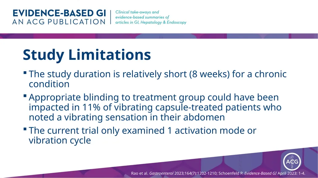 Vibrating Capsules for Chronic Constipation - slide 10 of 11