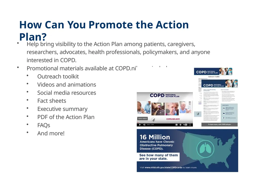 COPD National Action Plan What is COPD? Chronic - slide 22 of 24